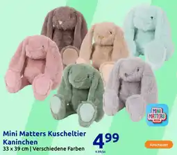 Action Mini Matters Kuscheltier Kaninchen Angebot
