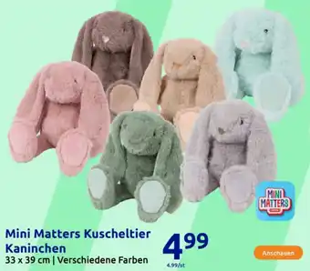Action Mini Matters Kuscheltier Kaninchen Angebot