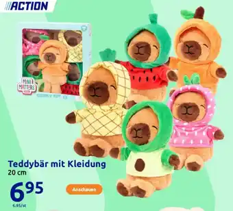 Action Teddybär mit Kleidung Angebot