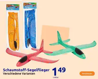 Action Schaumstoff-Segelflieger Angebot