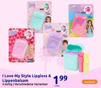 Action I Love My Style Lipgloss & Lippenbalsam Angebot