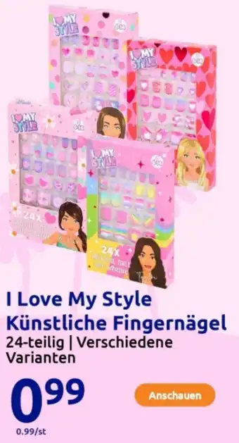 Action I Love My Style Künstliche Fingernägel Angebot