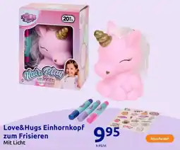 Action Love&Hugs Einhornkopf zum Frisieren Angebot