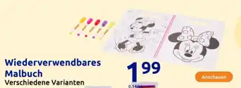 Action Wiederverwendbares Malbuch Angebot