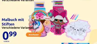 Action Malbuch mit Stiften Angebot