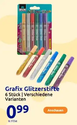 Action BISON Grafix Glitzerstifte Angebot