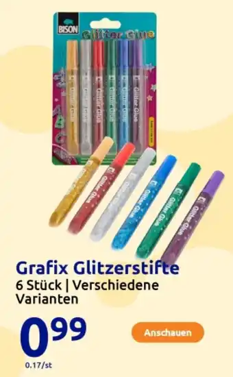 Action BISON Grafix Glitzerstifte Angebot