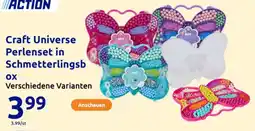 Action Craft Universe Perlenset in Schmetterlingsbox Angebot
