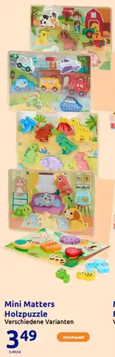 Action Mini Matters Holzpuzzle Angebot
