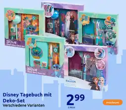 Action Disney Tagebuch mit Deko-Set Angebot