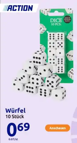 Action Würfel Angebot