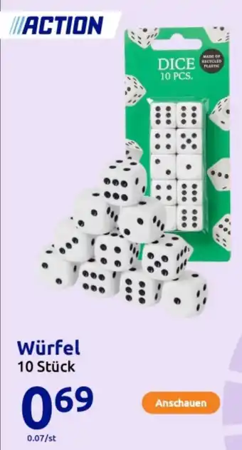 Action Würfel Angebot