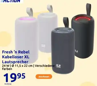 Action Fresh 'n Rebel Kabelloser XL Lautsprecher Angebot