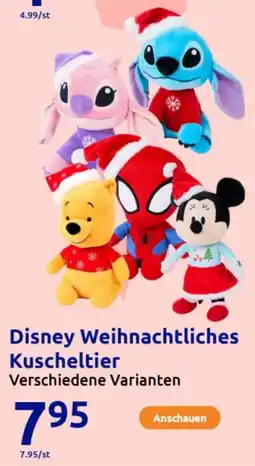 Action Disney Weihnachtliches Kuscheltier Angebot
