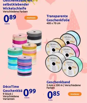 Action Déco Time Geschenkbänd Angebot
