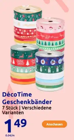 Action Déco Time Geschenkbänder Angebot