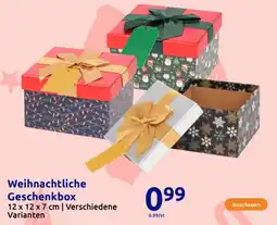 Action Weihnachtliche Geschenkbox Angebot