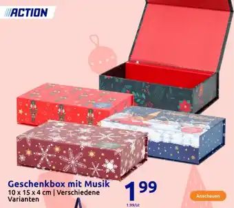 Action Geschenkbox mit Musik Angebot