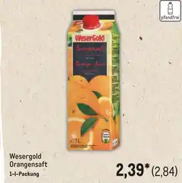 METRO WeserGold Orangenenf Angebot