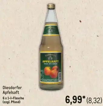 METRO Diesdorfer Apfelsaft Angebot