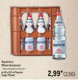 METRO Aquintus Mineralwasser Angebot