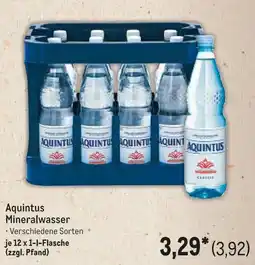 METRO Aquintus Mineralwasser Angebot