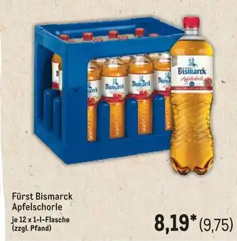 METRO Fürst Bismarck Apfelschorle Angebot
