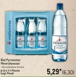 METRO Bad Pyrmonter Mineralwasser Angebot