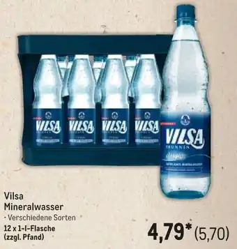 METRO Vilsa Mineralwasser Angebot