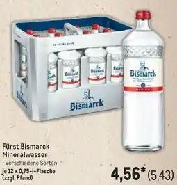 METRO Fürst Bismarck Mineralwasser Angebot