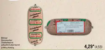 METRO Bittner Hausmacher Zwiebelwurst gekocht/Leberwurst Angebot