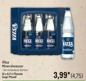 METRO Vilsa Mineralwasser Angebot