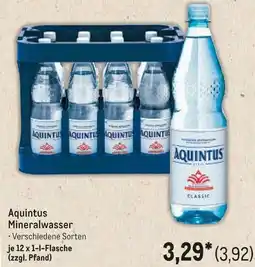 METRO Aquintus Mineralwasser Angebot