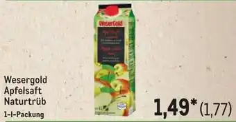 METRO Wesergold Apfelsaft Naturtrüb Angebot