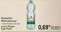 METRO Rosbacher Mineralwasser Angebot