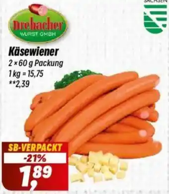 Simmel Drebacher Käsewiener Angebot