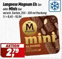 Simmel Langnese Magnum Eis 3er oder Minis 6er Angebot