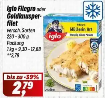 Simmel iglo Filegro oder Goldknusper- filet Angebot