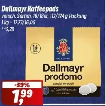 Simmel Dallmayr Kaffeepads Angebot