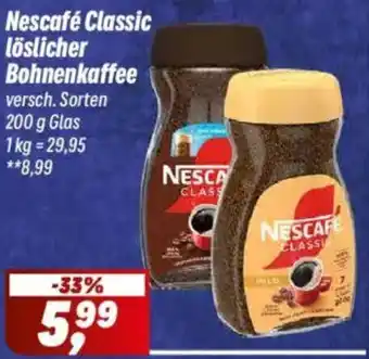 Simmel Nescafé Classic löslicher Bohnenkaffee Angebot