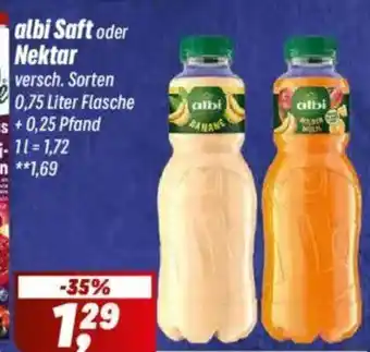 Simmel albi Saft oder Nektar Angebot