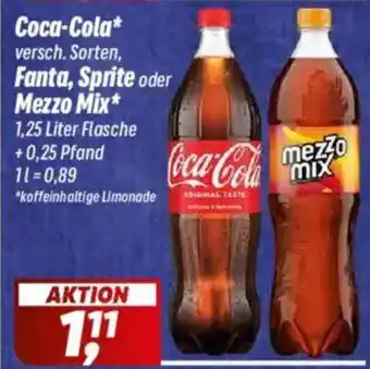 Simmel Coca-Cola , Fanta, Sprite oder Mezzo Mix Angebot