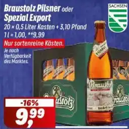 Simmel Braustolz Pilsner oder Spezial Export Angebot