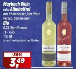 Simmel Maybach Wein oder Alkoholfrei Angebot