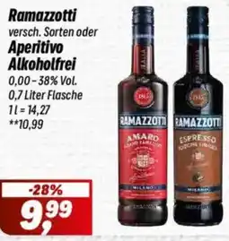 Simmel Ramazzotti oder Aperitivo Alkoholfrei Angebot