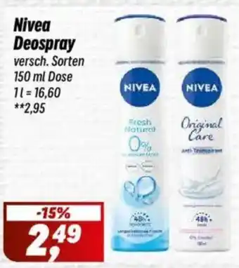 Simmel Nivea Deospray Angebot