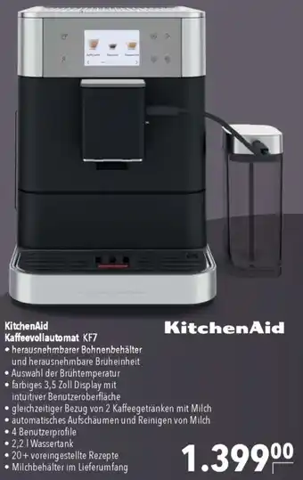 CITTI Markt KitchenAid Kaffeevollautomat KF7 Angebot