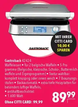 CITTI Markt Gastroback 42424 Angebot