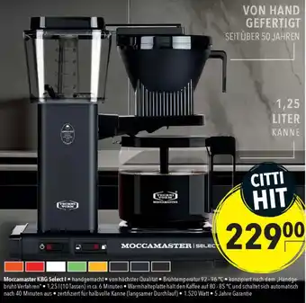 CITTI Markt Moccamaster KBG Select Angebot