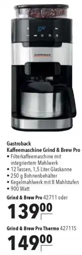 CITTI Markt Gastroback Kaffeemaschine Grind & Brew Pro Angebot